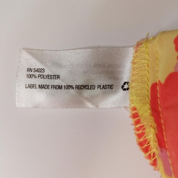 Gap Lava Orange Yellow Spotted Print Summer Dress - Size 10 - Picture 4 of 6